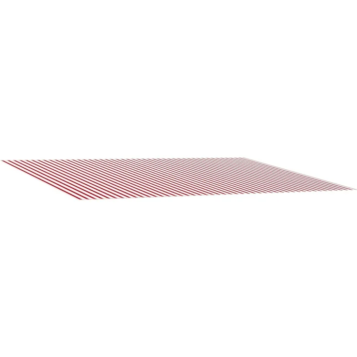 vidaXL Markisenersatzstoff Rot und Weiß 450x300 cm Polyester 3444311 – Bild 1