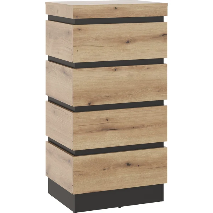 Schubkastenkommode >CORTE< in Coast Evoke Eiche Dekor - 60x115,3x45cm (BxHxT) – Bild 1