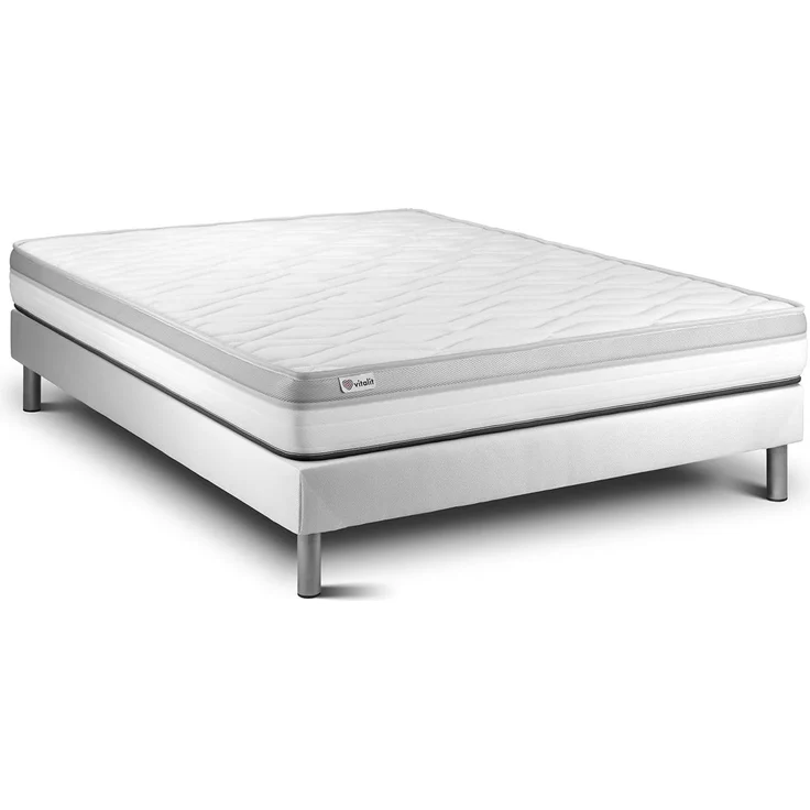 Matratzenset VITAL RELAX 135 x 200 cm Bettrahmen Kit weiß – Bild 1
