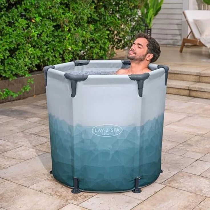 Bestway Eisbad LAY-Z-SPA Glacial Dip mit Filterpumpe, Komplett Set, Ø 90x80 cm – Bild 2