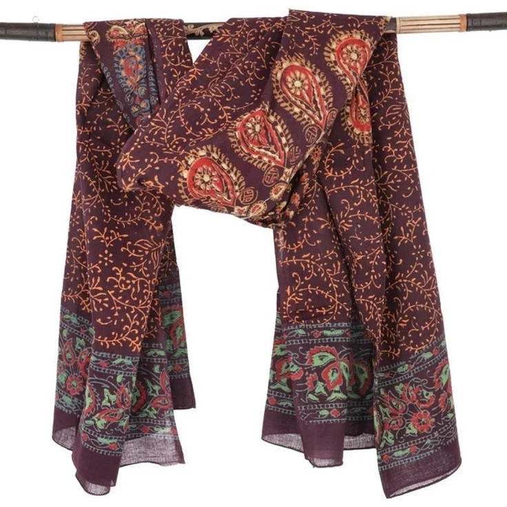 Guru-Shop Sarong Leichter Mandala Pareo, Sarong, handbedrucktes.. – Bild 3