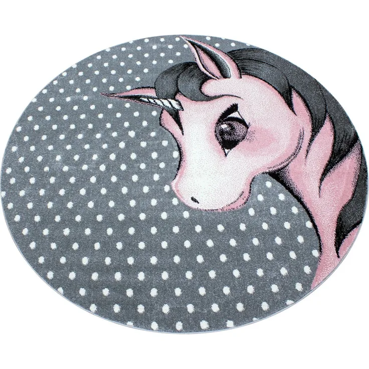 Kinder Teppich Kikki rund - 160 cm Durchmesser - Pink