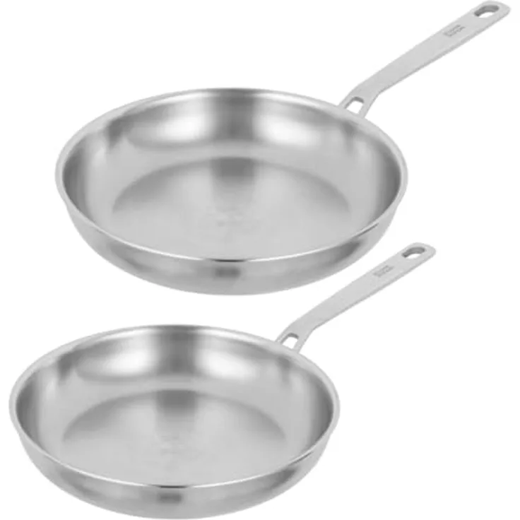 Kuhn Rikon Culinary Fiveply Pfannen-Set 24 cm & 28 cm Unbeschichtet