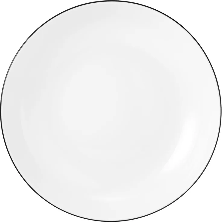 Suppenteller rund 21 cm Lido Black Line Seltmann Weiden Suppenteller - MikrowelleBackofen geeignet, Spülmaschinenfest