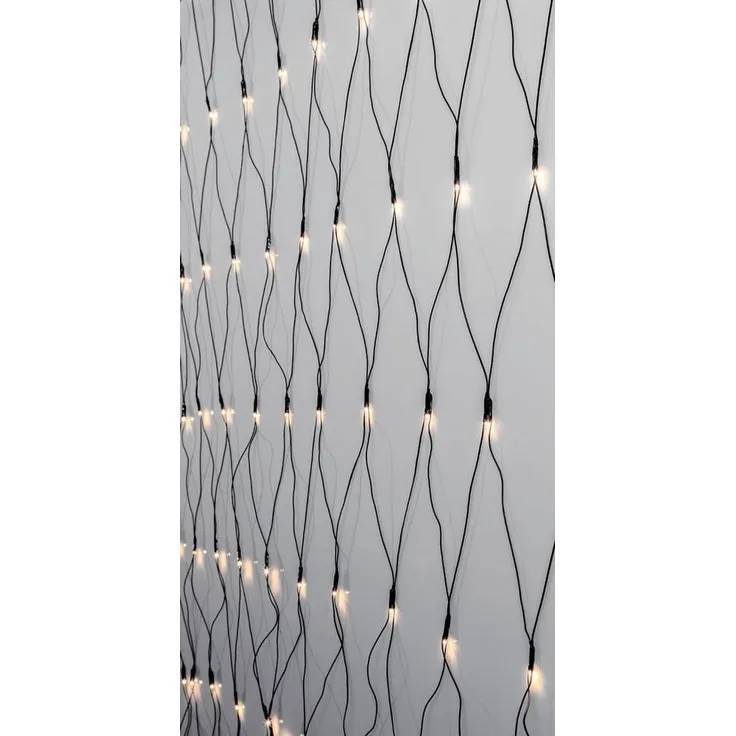 Star Trading 594-42 Weihnachtsdekoration LICHTERNETZ CRISPY ICE WHITE LED 200X0,064W Kunststoff schwarz L:300cm B:0. 5cm H:300cm IP44