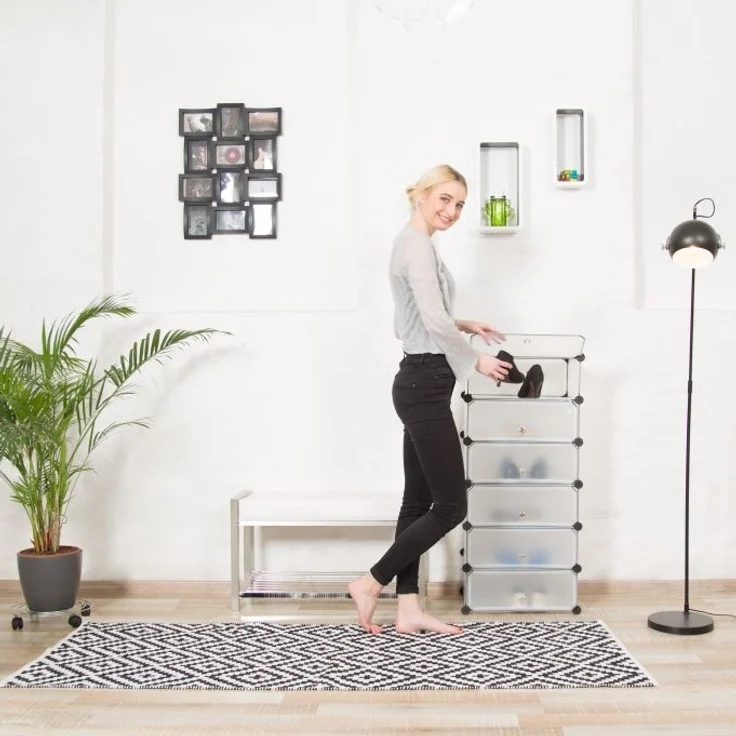 Schuhschrank mit 6 Fächern – Bild 2