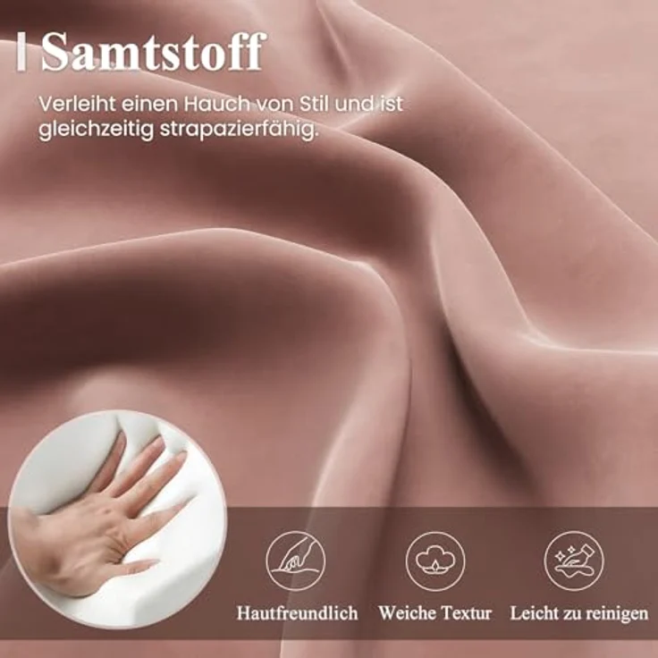 COLAMY Gepolsterter Ohrensessel aus Samt – Moderner Lounge-Sessel mit weicher Rückenlehne, Komfortabler Sessel für Wohnzimmer, Schlafzimmer, Apartment & Leseecke,Rosa – Bild 9