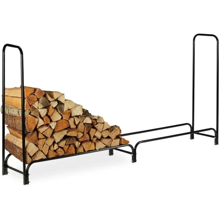 Relaxdays Kaminholzregal Metall – Bild 1