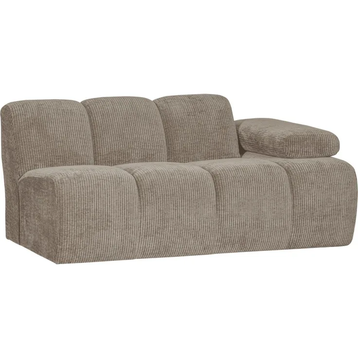 Modulsofa Mojo Flachcord 1,5er Arm-Rechts, Sand