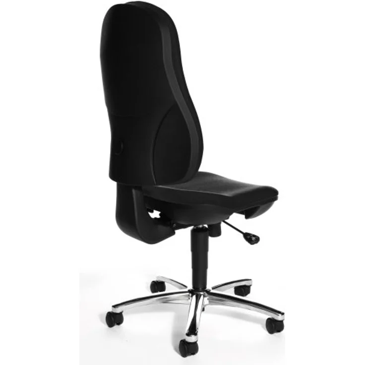 Topstar PI99GBC6 P91, Bürostuhl, Schreibtischstuhl, breiter Muldensitz, inkl. höhenverstellbare Armlehnen, Konturpolsterung, Bezug blau – Bild 5
