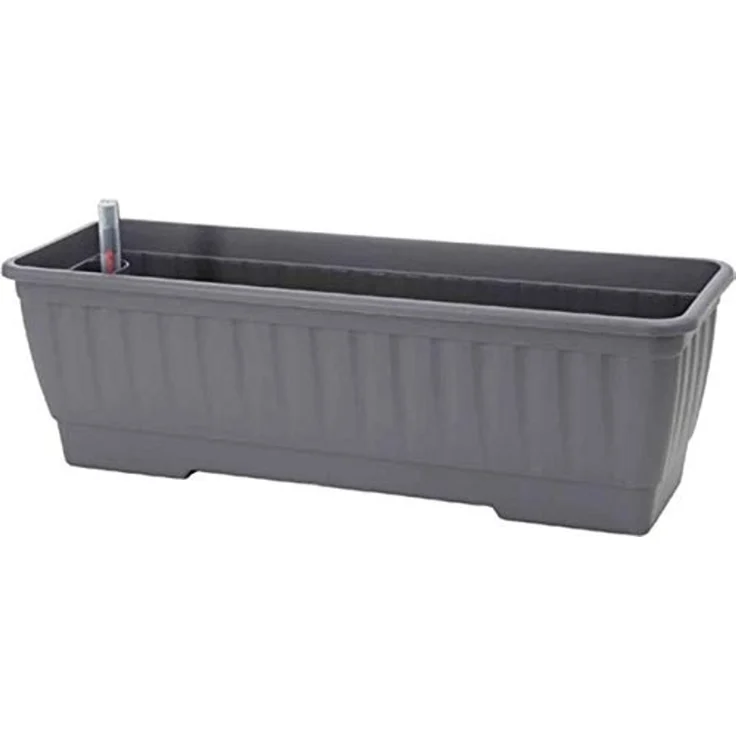 alpfa 852539 Pflanzkasten mit Bewässerung - 60 cm - Farbe: ANTHRAZIT – Bild 1