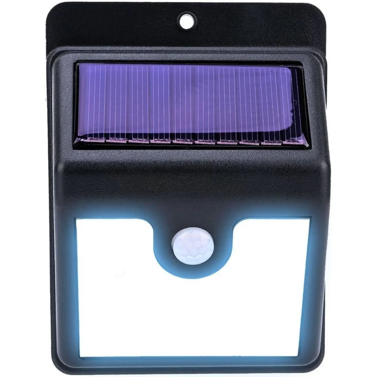 Casativo LED Solarleuchte LED-Solar-Wandstrahler mit Bewegungssensor, IP44 Aussenleuchte, 4 SMD-LEDs mit jeweils 0,2 W, insgesamt 50 Lumen – Bild 2