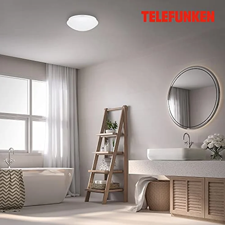 TELEFUNKEN LED Deckenleuchte mit Bewegungssensor und Tageslichtsensor, neutralweiß, 15 Watt, 1500 Lumen, Ø 27,8cm, IP44 – Bild 4