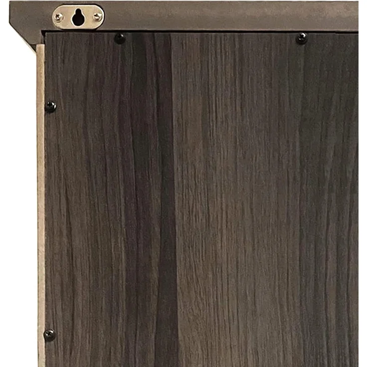 Teamson Home Russell Badezimmer-Wand-Medizinschrank aus Holz, 17,8x50,8 cm, 61,2 cm, Doppeltüren, Salzeiche, EHF-F0014 – Bild 9