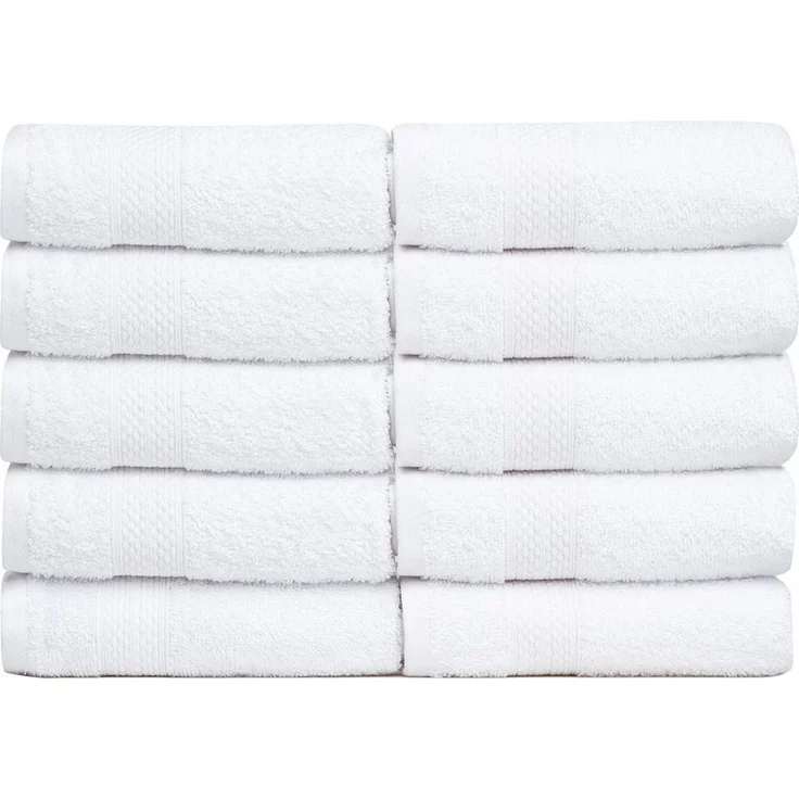 Brielle Handtuch Set Brielle Guest Towel Set - 10 pcs White 30x50 cm – Bild 5