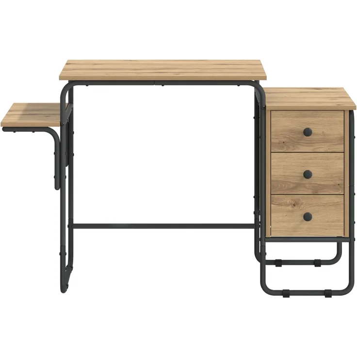 vidaXL Schreibtisch mit Stauraum Artisan-Eiche 120 x 50 x 75 cm 8008001 – Bild 4