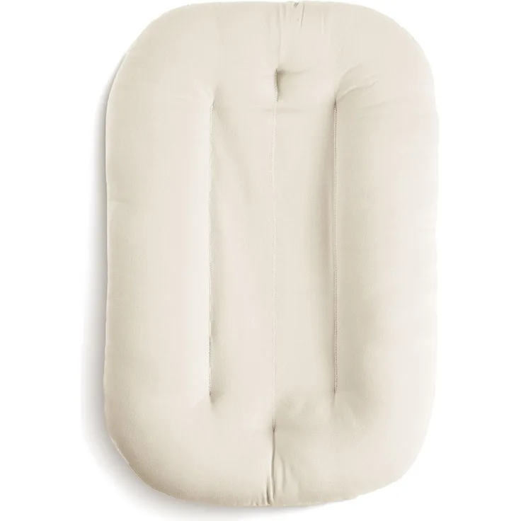 Snuggle Me® Babynest (0-9 Monate) - Premium Babynestchen Neugeborene, Bio-Baumwolle mit Faserfüllung, Ungepolsterte Mitte, die Umarmungen imitiert, 100% Maschinenwaschbar, Inkl. Reisetasche (Natural)
