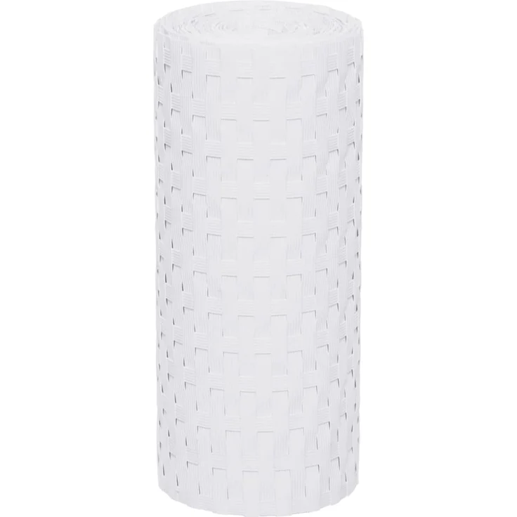 vidaXL Balkon-Sichtschutze 10 Stk. Weiß 255x19 cm Poly Rattan 156313 – Bild 3