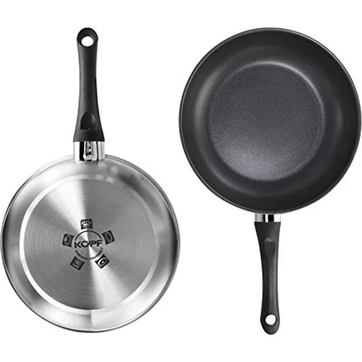 Kopf Bratpfanne Alfons 28 cm, Edelstahl, 28 cm, Teflon-Select-Beschichtung, Induktion – Bild 3