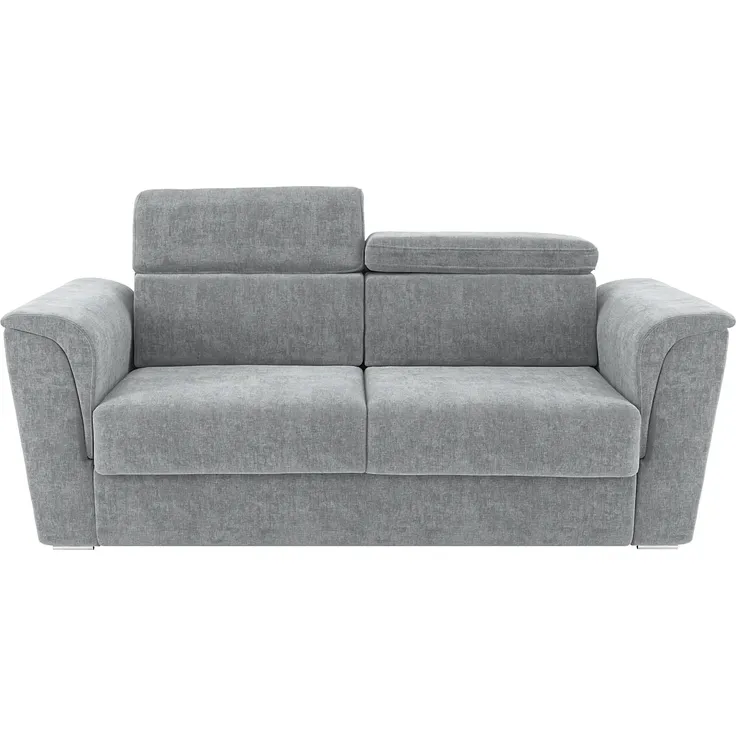 Vente-unique - RIZORA Sofa Stoff Grau - B 223 cm96 cm x H 88 cm x L 210 cm – Bild 3