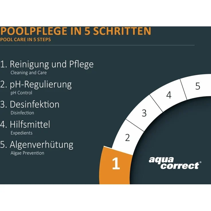 STEINBACH | Wasserpflege Starter Set I Pool Chlor Starterset für Einsteiger I Mini-Multitabs, Kristallklar, Dosierschwimmer, Testkit, pH-Senker & Chlorgranulat | Pool-Zubehör-Set für Anfänger – Bild 3