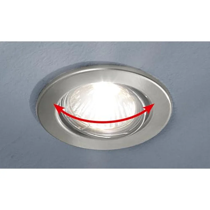 TRANGO LED Einbaustrahler, Dimmfunktion, 6er Set 6729-069SMOSD LED Einbaustrahler Aluminium gebürstet Eckig inkl. 6x 5 Watt 3 Stufen dimmbar Ultra Flach LED Modul 3000K warmweiß, Deckenspot, Einbauspot, Deckenleuchte, Downlight – Bild 9
