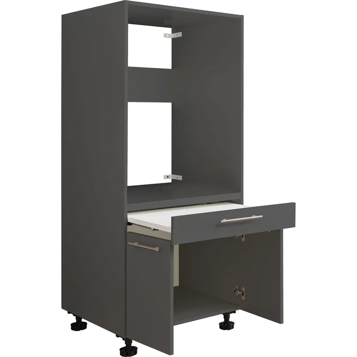 Geräteschrank Laundry / Laundreezy, Holzwerkstoff, Anthrazit, 68 x 162 x 68 cm – Bild 2