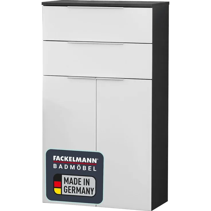 Fackelmann KARA Midischrank 61 cm, Weiß/Anthrazit
