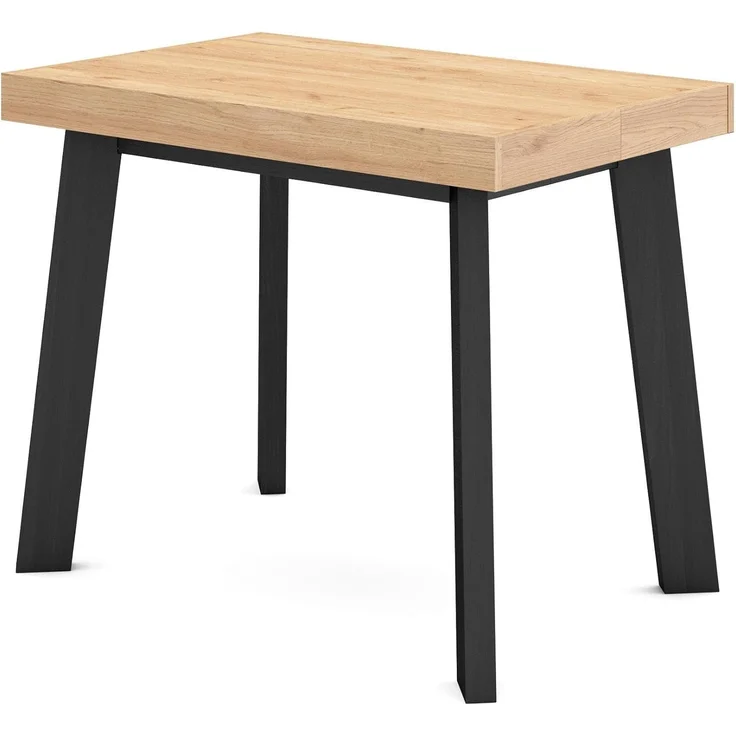 Skraut Home | Ausziehbarertisch | Multifunktionaler ausziehbarer | 160 | Für 8 Gäste | Hölzerne Beine | Moderner Stil | Eiche – Bild 6