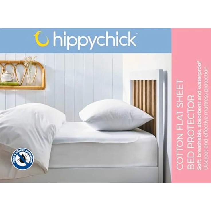 HIPPYCHICK Bett-Schutz 75x50 mit Aufhänger - Flat SheetKinderwagen 75x50 cm – Bild 3