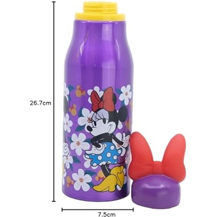Disney Minnie Trinkflasche Aluminium, 690 ml, mit Sicherheitsverschluss – Bild 4