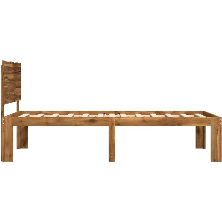 vidaXL Einzelbettgestell mit Kopfteil ROSTOCK Natur 90 x 190 cm 903399 – Bild 5