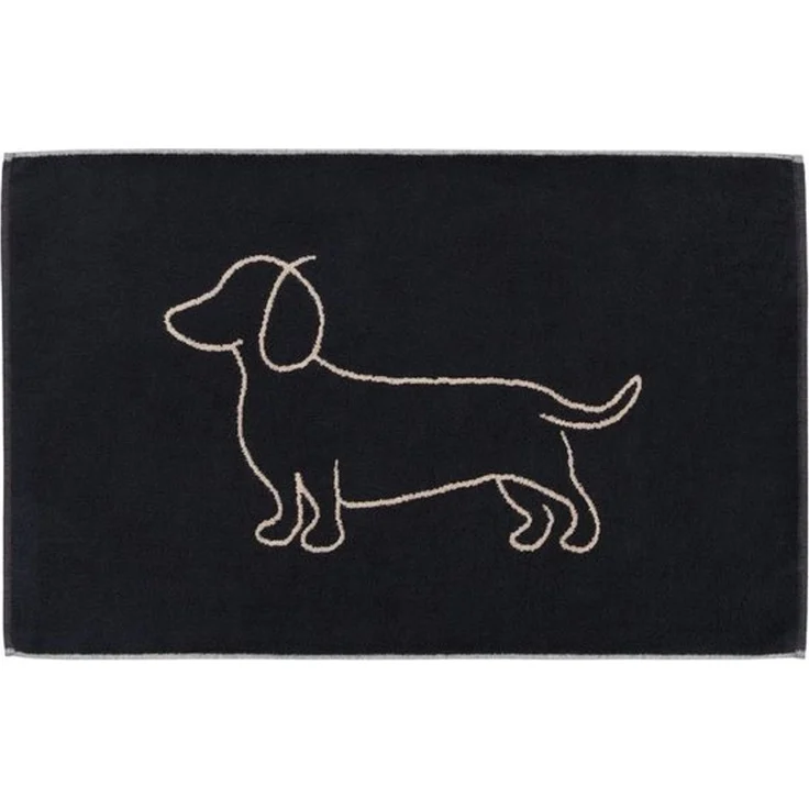 Cawö Badematte Duschvorleger We love Dogs 6248-93 Dackel schwarz 50x80 – Bild 2