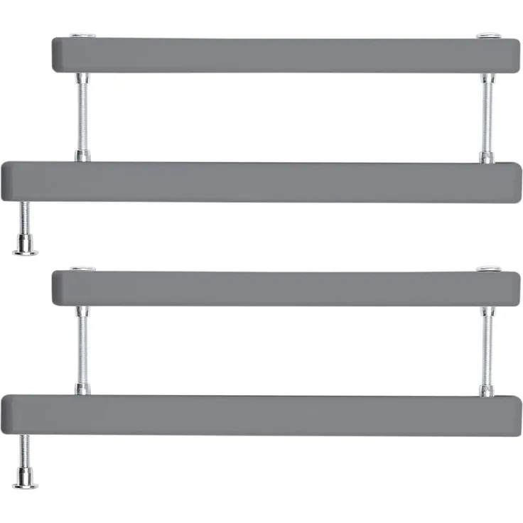 Geuther 0036ZK+ Zusatzklemmen für Treppenschutzgitter Türschutzgitter Türgitter einfache Montage Babygitter ohne Bohren sichere Befestigung langlebige Qualität Grau