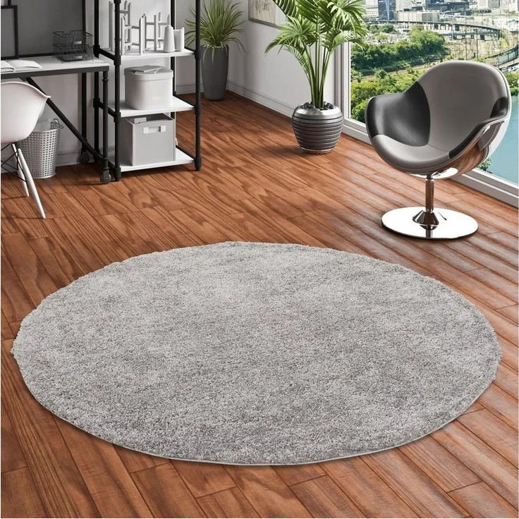 Pergamon Hochflor-Teppich Hochflor Langflor Teppich Aloha Rund, Rund, Höhe: 40 mm – Bild 2