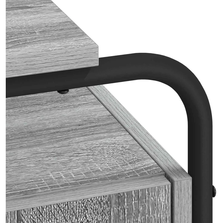 vidaXL Schreibtisch mit Stauraum Sonoma-Grau 120 x 50,5 x 75,5 cm 8008041 – Bild 7