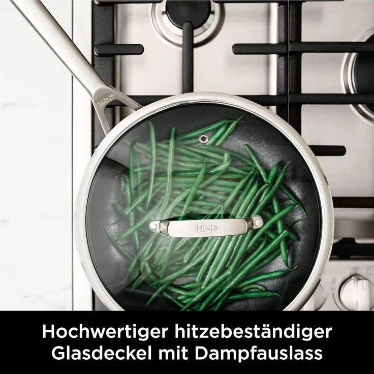 NINJA Bratpfanne C62000EU Foodi ZEROSTICK Bratpfannenset, Edelstahl – Bild 7