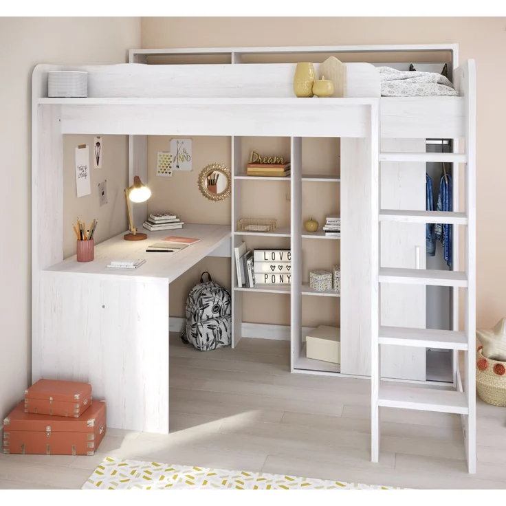 Parisot Hochbett Higher in Kiefer hell 206 cm – Bild 1