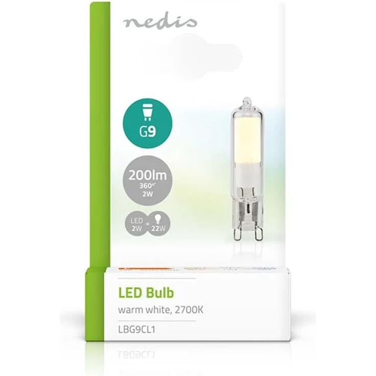 LED-Lampe G9 | 2 W | 200 lm | 2700 K | Warmweiss | Anzahl der Lampen in der Verpackung: 1 Stück – Bild 3