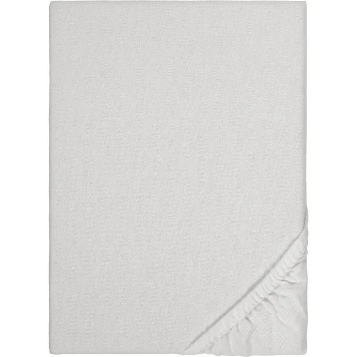biberna Feinbiber-Spannbetttuch 0002744, sturmgrau, 1x 140x200 cm - 160x200 cm – Bild 5