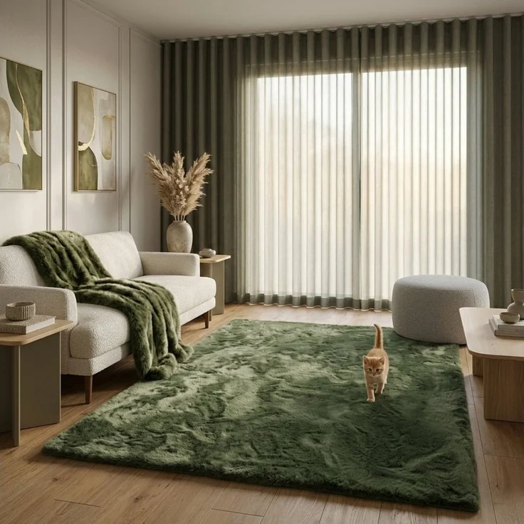 Consilio Concept Fellteppich Teppich Hasenfell Imitat COZY Fell Hochflor rechteckig Höhe: 22 mm – Bild 3