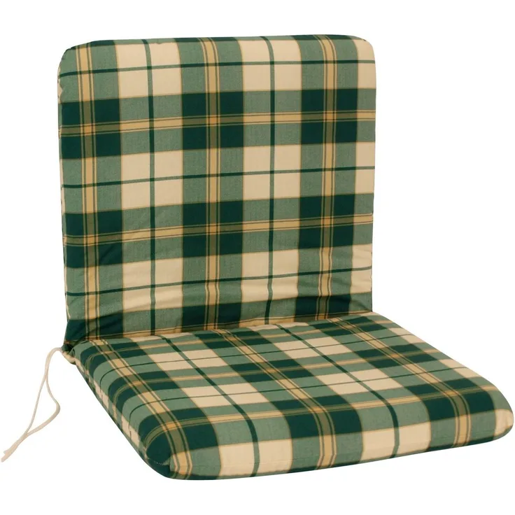 DEGAMO BOSTON Auflage für Sessel, grün/beige, 44cm