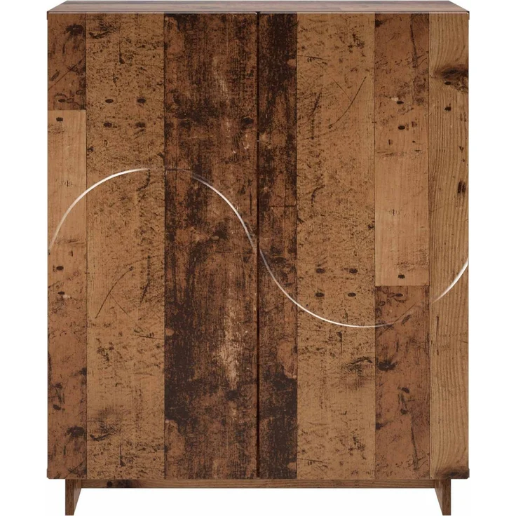 vidaXL Schuhschrank 73 x 38 x 87,5 cm Holzwerkstoff Altholz 8011655 – Bild 4