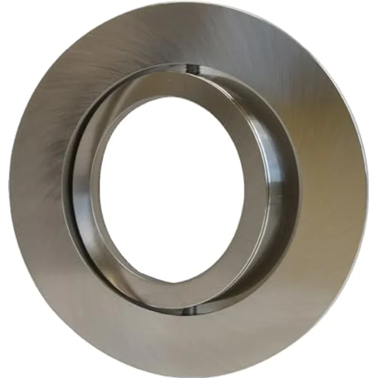 Megatron Einbauspot MT75201, Eisen gebürstet, LED GU10 und GU5.3, hochwertiger Decoclic Einbauring, 1 Stück – Bild 1