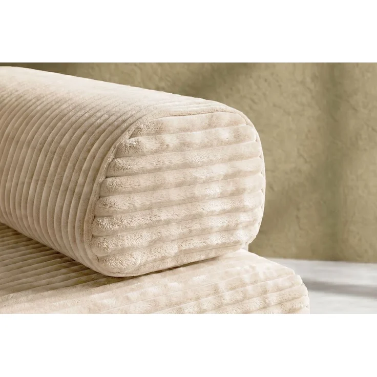 2-3-Sitzer-Schlafsofa aus beigefarbenem Cord XL – Bild 2