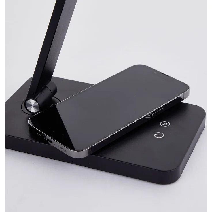 Brilliant LED Tischleuchte Florence G60090/06 Wohnzimmer, Schlafzimmer, Esszimmer, Flur, Arbeitszimmer Kunststoff/Metall Indoor schwarz - LED fest integriert – Bild 9