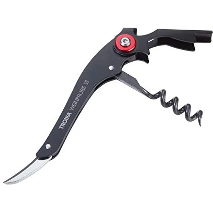 TROIKA Korkenzieher WEINPROBE Set mit Kellnermesser und Vakuumverschluss – elegantes Set, (Spar-Set), ideal als Geschenk für Genießer und Weinliebhaber, aus Edelstahl – Bild 3