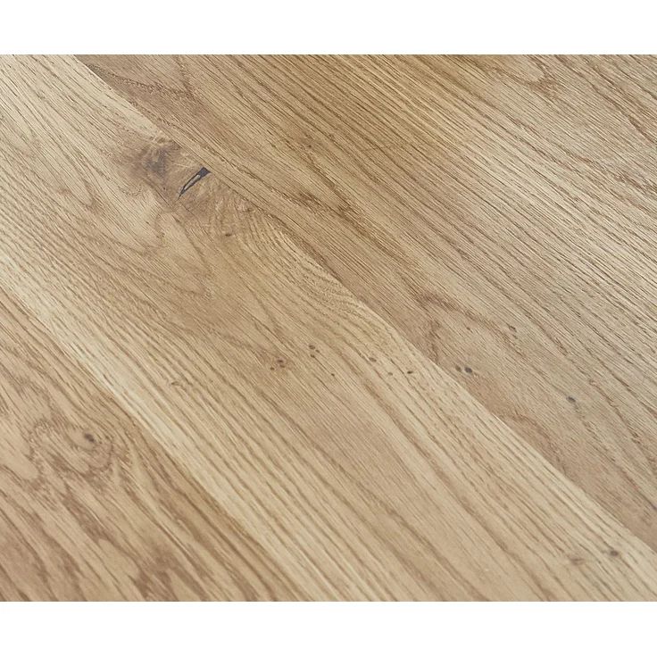 Esstisch Edge 200x100x2,5-3 Eiche Natur Edelstahl breit Live-Edge – Bild 3