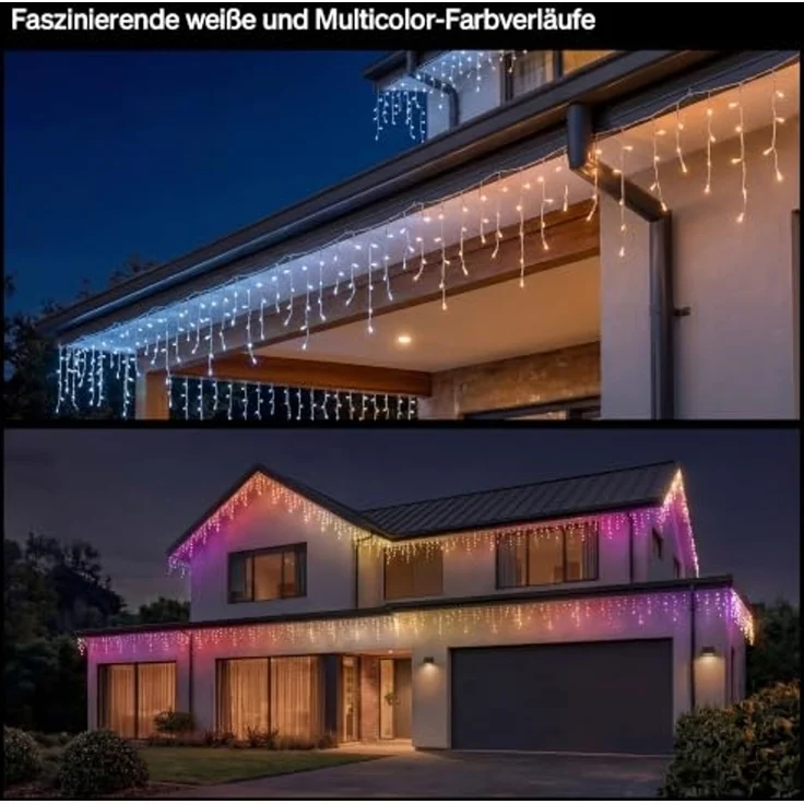 Philips Festavia Eiszapfen Lichterkette – 8,5 m, 250 LEDs – Bild 4