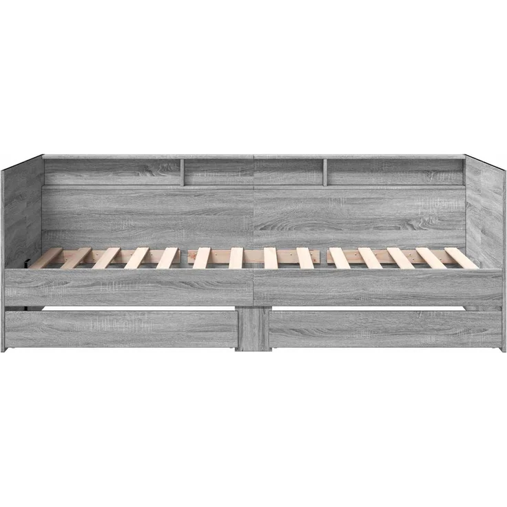 vidaXL Tagesbett mit Schubladen mit Regal Grau Sonoma Holzwerkstoff 3429641 – Bild 5